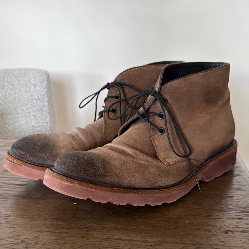 EMOS Men's Brown Suede Lace-Up Boots